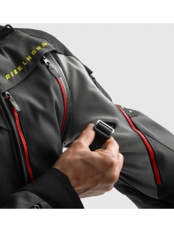 Kurtka motocyklowa tekstylna Rebelhorn Hardy 3.0 czarno-szaro-czerwona