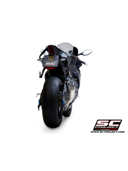 Tłumik SC-Project CR-T Carbon / Titanium, Bez katalizatora, Siatka na wylocie (Slip on) - Yamaha YZF R1 / R1M [20-21]