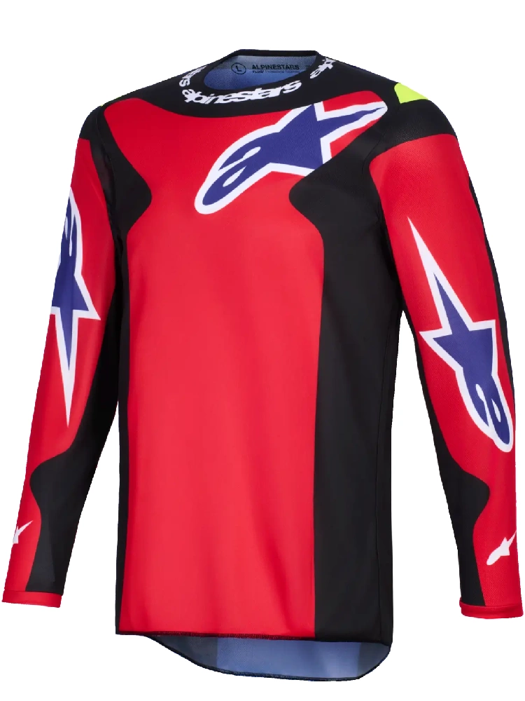 Bluza cross Alpinestars MX Fluid Grid czarno-czerwono-fioletowa