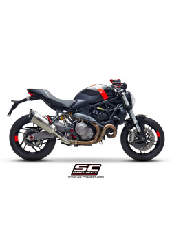 Tłumik SC-Project SC1-R Carbon / Titanium (Slip on) - Ducati Monster 821 [18-20]
