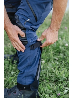 Spodnie motocyklowe tekstylne Klim Kodiak niebiesko-czerwone