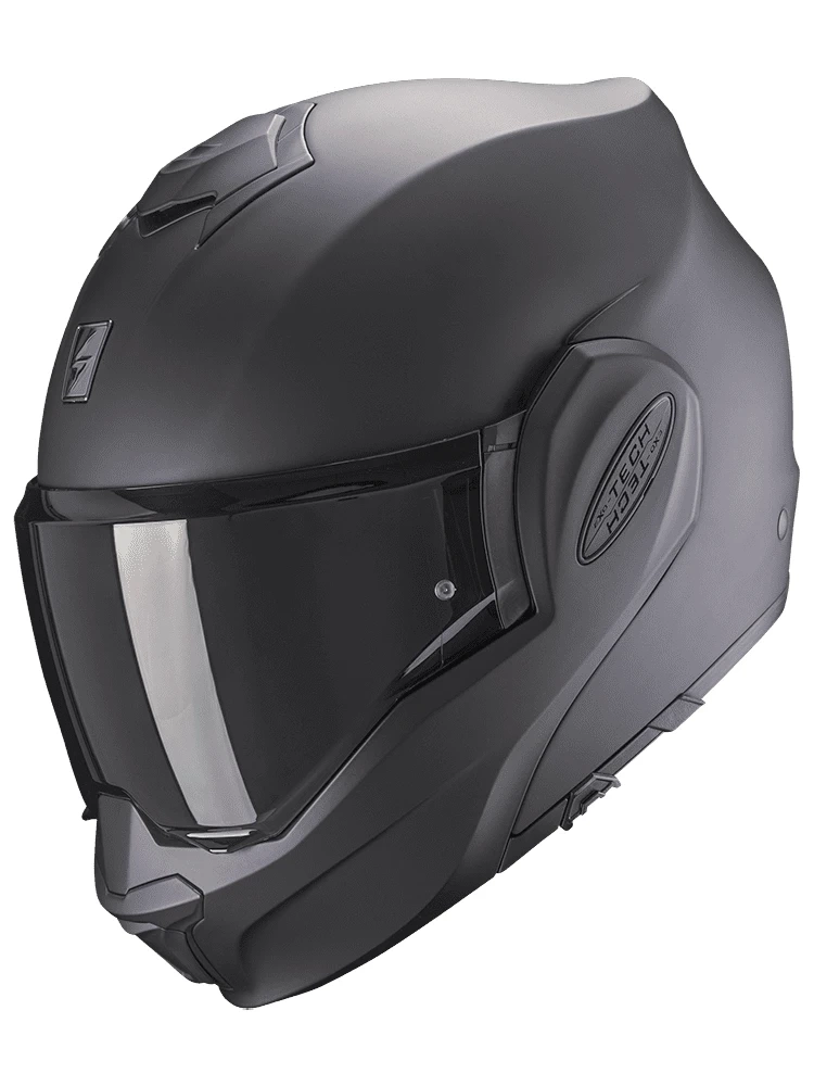 Kask szczękowy Scorpion Exo-Tech Evo Solid czarny matowy