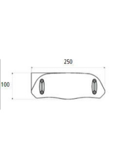 Regulowany deflektor PUIG do szyb i owiewek 25x10 cm przezroczysty