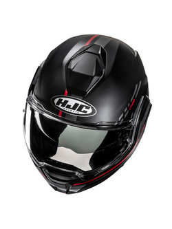 Kask szczękowy HJC I100 Sysma czarno-czerwony