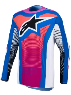 Bluza cross Alpinestars MX Techstar Maven biało-czerwono-niebieska