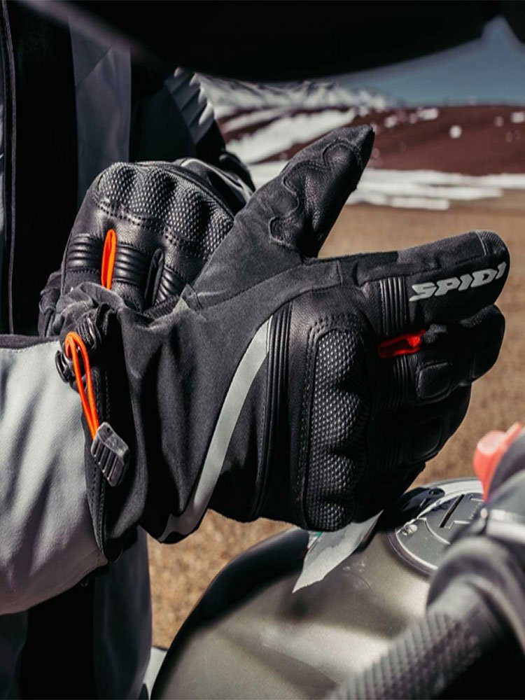Rękawice motocyklowe Spidi NK-6 H2Out czarne