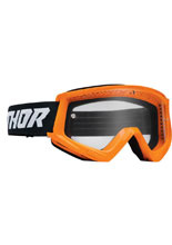 Gogle motocyklowe Thor Combat Racer fluo pomarańczowo-czarne