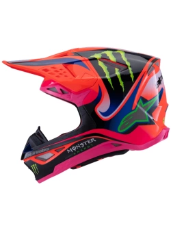 Kask enduro Alpinestars MX Supertech M10 Deegan pomarańczowo-różowo-fioletowy