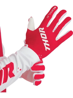 Rękawice cross Thor Ridemode Static czerwone