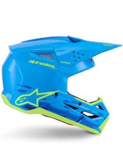 Kask enduro Alpinestars SM3 Force niebieski-fluo