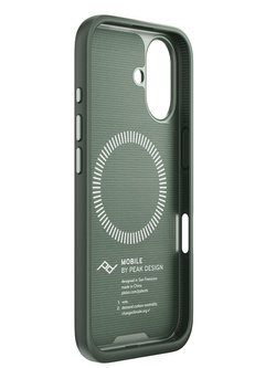 Etui Peak Design Mobile Everyday Fabric do smartfona iPhone 16 zielone