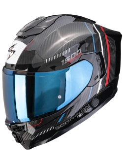 Kask integralny Scorpion EXO-1500 CARBON AIR Zity czarno-czerwono-niebieski