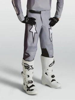 Spodnie cross dziecięce Alpinestars MX Fluid Amber szaro-fioletowe