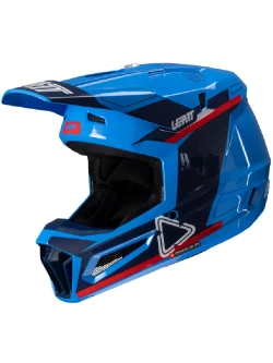 Kask enduro Leatt Moto 3.5 V25 Royal z goglami niebiesko-czerwonymi