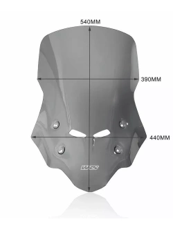 Szyba motocyklowa WRS Caponord Honda CB 500 X (16-24) mocno przyciemniana
