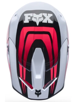 Kask enduro dziecięcy Fox V1 Draft biało-czarno-czerwony