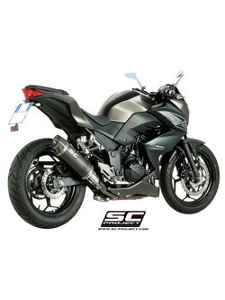 Tłumik owalny Slip-on SC-Project do Kawasaki Z 300 [15-17]
