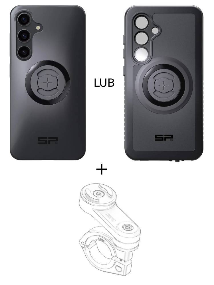 Zestaw na motocykl: etui na telefon Samsung Galaxy S24 + mocowanie SP Connect