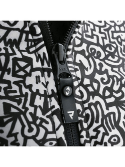 Kurtka motocyklowa tekstylna Rebelhorn Slash czarno-biała