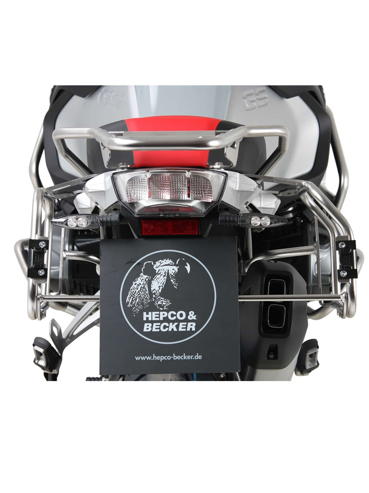 Stelaż boczny do kufrów Cutout Xplorer 40/37 Hepco&Becker BMW R 1250 GS Adventure (18-24) stal nierdzewna