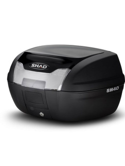 Kufer centralny Shad SH40 + nakładka czarna metaliczna [pojemność: 40 l]