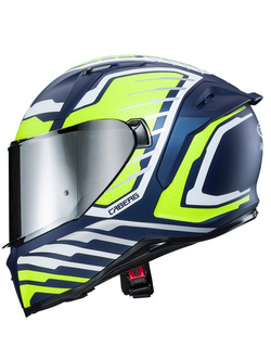 Kask integralny Caberg Avalon Forge matowy niebiesko-biało-żółty