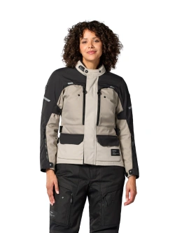 Kurtka motocyklowa damska tekstylna REV’IT! Outback 5 H2O brązowo-czarna