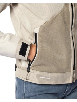 Kurtka motocyklowa damska tekstylna REV’IT! Torque 3 H2O brązowo-biała