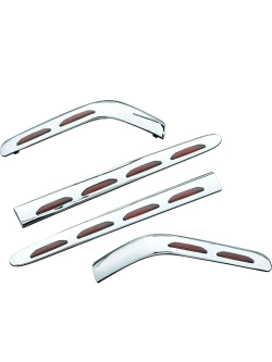 Zestaw listw ozdobnych z oświetleniem LED bagażnika Kuryakyn Honda GL 1800 Goldwing (01-10) srebrne [4 sztuki]