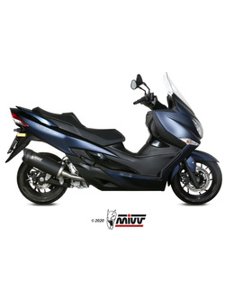 Tłumik motocyklowy Slip-On (Mover) MIVV do Suzuki Burgman 400 (17-20) czarny