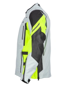 Kurtka motocyklowa tekstylna Klim Latitude szaro-fluo żółta