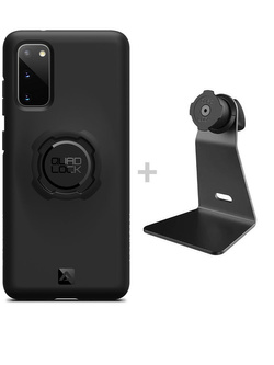Zestaw na biurko: etui na telefon Samsung Galaxy S20 oraz uchwyt Quad Lock