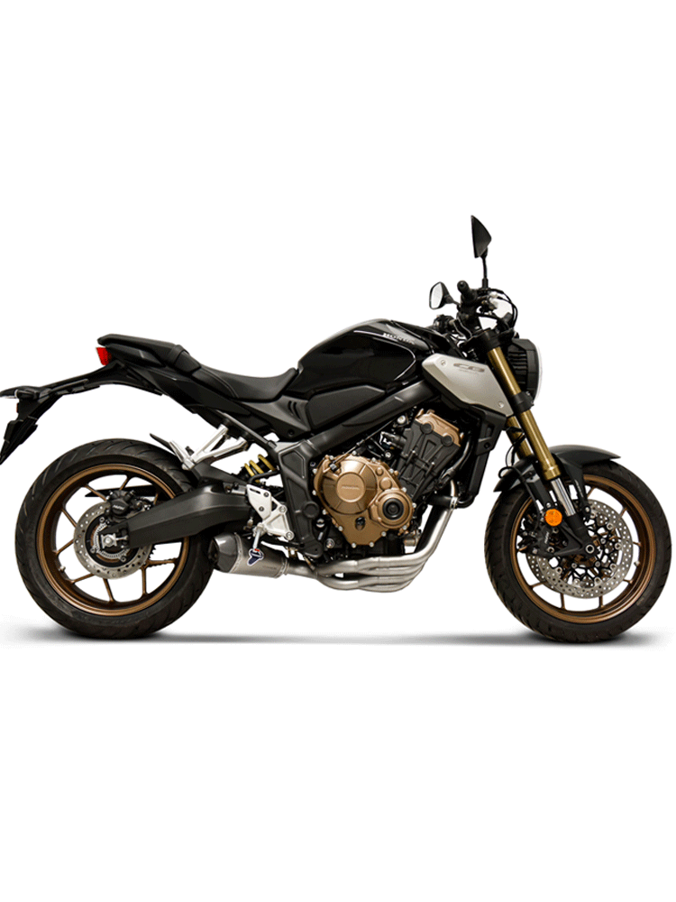 Kompletny układ wydechowy Termignoni Slip-On Conical stal nierdzewna, tytan + kolektor do Honda CB650 R (19-20)