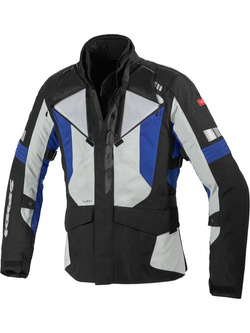 Kurtka motocyklowa tekstylna Spidi Outlander czarno-szaro-niebieska