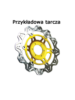 Tarcza Hamulcowa EBC VR662GLD VEE ROTOR złota na przód. Średnica 310mm.