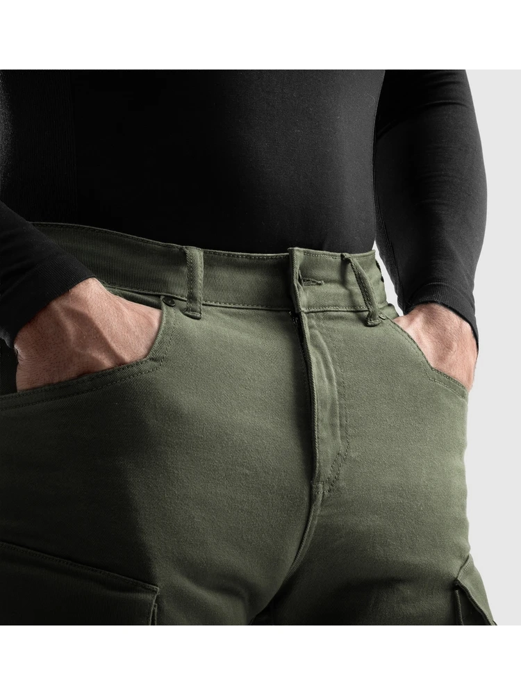 Jeansy motocyklowe Rebelhorn Faster zielone