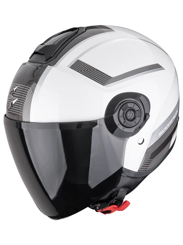 Kask otwarty Scorpion Exo-City II Cosmos biało-czarny