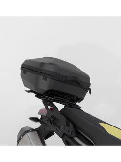 Zestaw: kufer centralny plastikowy Urban ABS + stelaż Adventure-rack SW-MOTECH Aprilia Tuareg 660 (21-) [pojemność 16-29 L ]