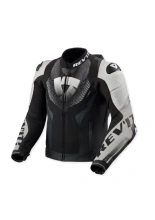 Kurtka motocyklowa skórzana REV’IT! Hyperspeed 3 Pro czarno-biała
