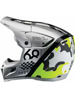 Kask enduro Thor Reflex Sport Riot szaro-żółty