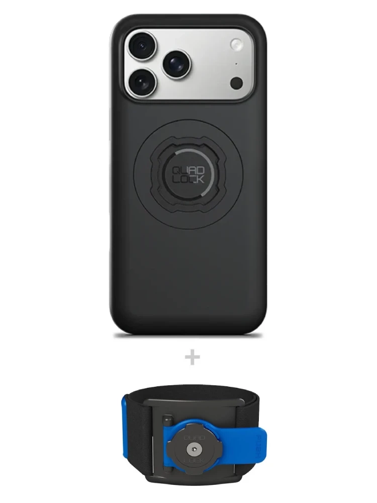 Zestaw do biegania: etui MAG na telefon iPhone 17 Pro Max (magnetyczne) + opaska sportowa Quad Lock