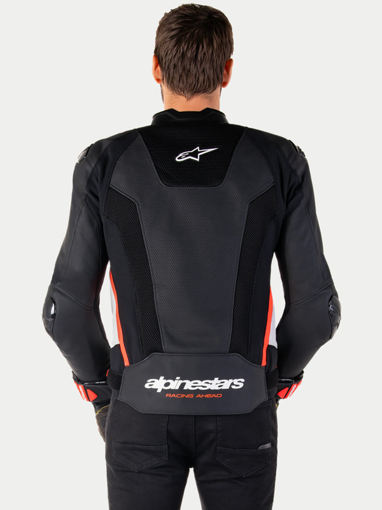 Kurtka motocyklowa skórzana Alpinestars Missile V3 Air czarno-biało-czerwona
