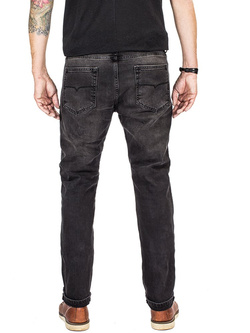 Spodnie motocyklowe jeansowe John Doe Ironhead - XTM czarne