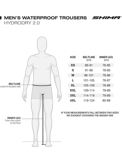 Spodnie motocyklowe przeciwdeszczowe Shima HydroDry 2.0 czarne-fluo
