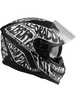 Kask integralny LAZER Rafale Evo Mexicana czarny-fluo