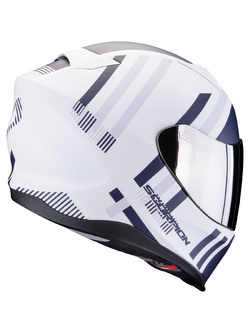 Kask integralny Scorpion Exo-520 Evo Air Banshee biało-niebiesko-fioletowy matowy