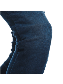 Jeansy motocyklowe damskie Dainese Denim Brushed Skinny Tex niebieskie