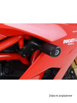 Crash pady Aero R&G do Ducati Supersport / S (17-20) (bez wiercenia) białe