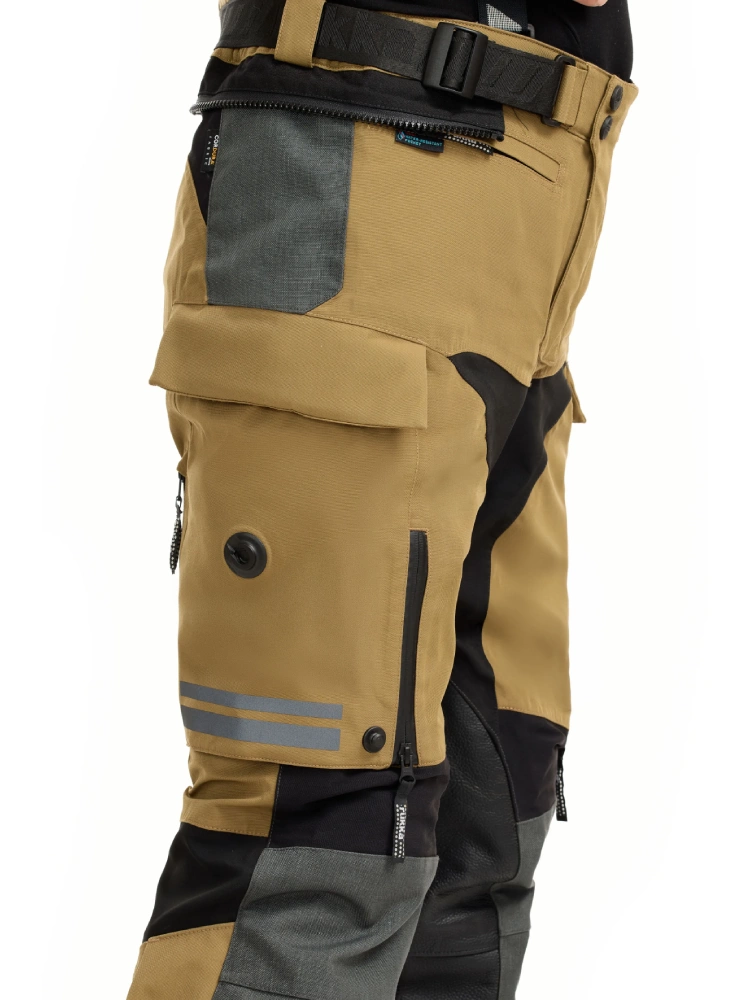 Spodnie motocyklowe tekstylne Rukka TitanTrail-R brązowe