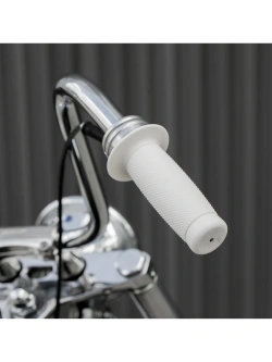 Manetki motocyklowe Biltwell Renegade TPV do kierownic o średnicy 25.4 [mm] białe